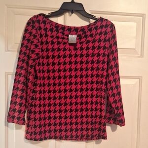 Rafaella Houndstooth Top